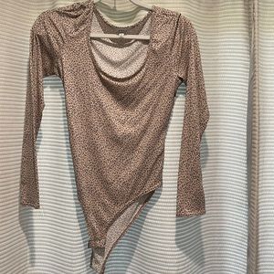 Cheetah bodysuit size small